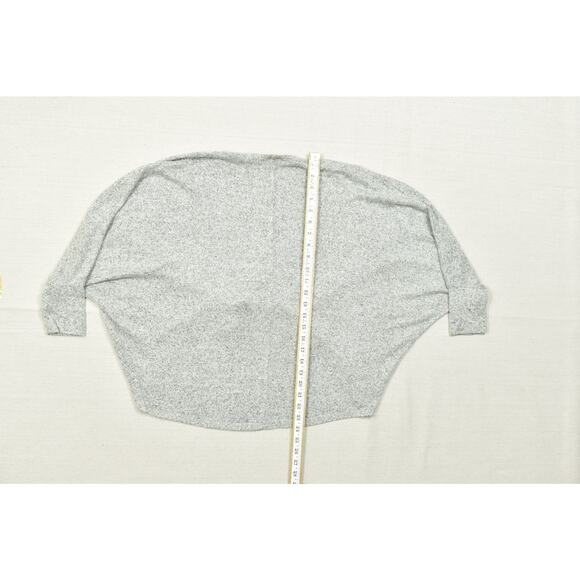 Chico's Gray Tie Front Cardigan Sweater Regular Size S Womens Rayon Blend - Picture 4 of 8